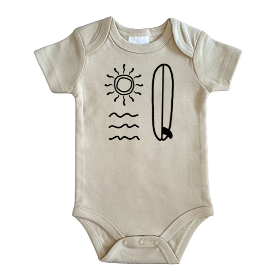 Waves, Sun, Board Bodysuit