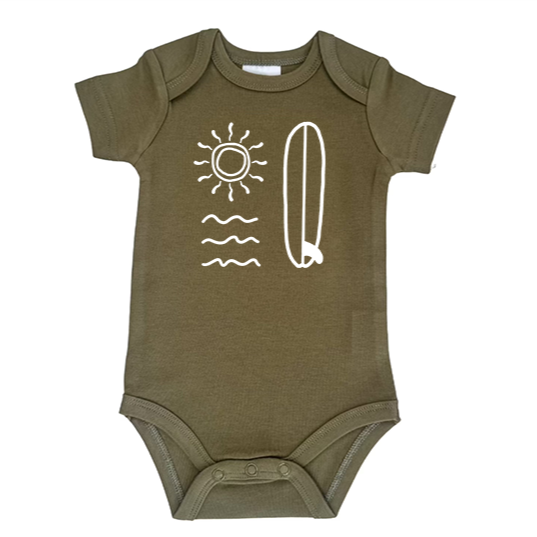 Waves, Sun, Board Bodysuit