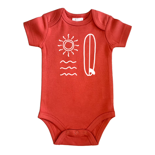 Waves, Sun, Board Bodysuit